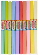 Krepový papír pastelové barvy mix 10 ks - zvětšit obrázek