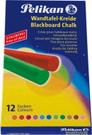 Školní křída Pelikan barevná - bezprašná