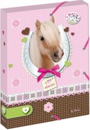 Herlitz - Box na sešity A4/4cm, růžový