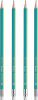 Tužka HB 4 ks s gumou Greenline