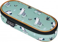 Pouzdro etue zelené zebra