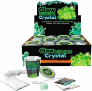 Krystaly rostoucí svítící ve tmě experimentální vědecká sada fosforeskuje - zvětšit obrázek