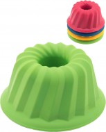 Baby bábovka kulatá na písek, 12x7cm  4 barvy