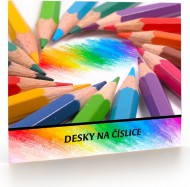 Desky na číslice Pastelky