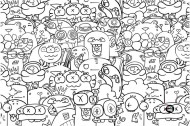 Podložka na stůl PP 60x40cm Monsters