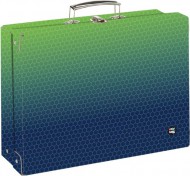 Kufřík lamino hranatý A4 OXY NEXT Ombre Green