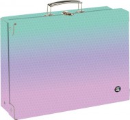 Kufřík lamino hranatý A4 OXY NEXT Ombre Pink