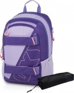Studentský batoh + etue OXY Sport Half violet