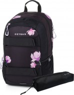 Studentský batoh + etue OXY Sport Flowers