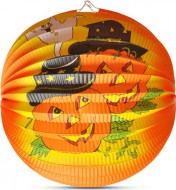 Lampión Halloween - veselé dýně, 25 cm - zvětšit obrázek