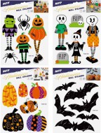 Dekorace na zeď halloween HA02 26x19cm 2archy 1042338 - zvětšit obrázek