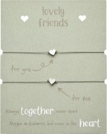 Gifty - Lovely Friends náramek - ss Heart 