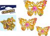 Dekorace motýl žlutý 12ks