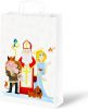 Taška Mikuláš papír bílý s uchem 18x24x8cm 5251318