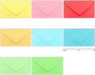 Dopisní obálka barevná mix 5,5cmx10cm - zvětšit obrázek