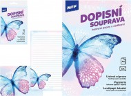 Dopisní papír barevný LUX 5+10 (Motýl) - zvětšit obrázek