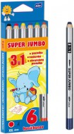 pastelky 6 ks Super Jumbo 3v1 6300336
