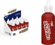 Lepidlo glitrové 20ml červené 6330759