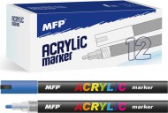 Akrylový popisovač 4mm - modrý tmavý 6410828