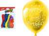 Balónek nafukovací 12ks sáček standard 23cm Happy Birthday mix 8000132