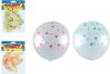 Balónek nafukovací 12ks sáček transparent potisk 30cm 8000143