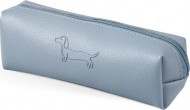 Penál etue mini cube Sausage Dog light gray 5,5x,5,5x19cm 