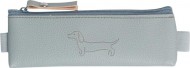 Penál etue mini s gumou na diář Sausage Dog light gray 20x4cm  - zvětšit obrázek