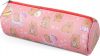 Penál etue válcová print 1, Kapybara růžová