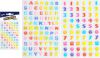 samolepky písmena, číslice mix 80x120mm 8882328