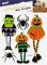 dekorace na zeď halloween HA02 26x19cm 2archy 1042