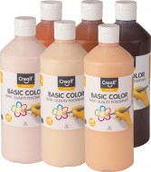 temperové barvy, 6x500 ml, mix barev temperové barvy World - zvětšit obrázek