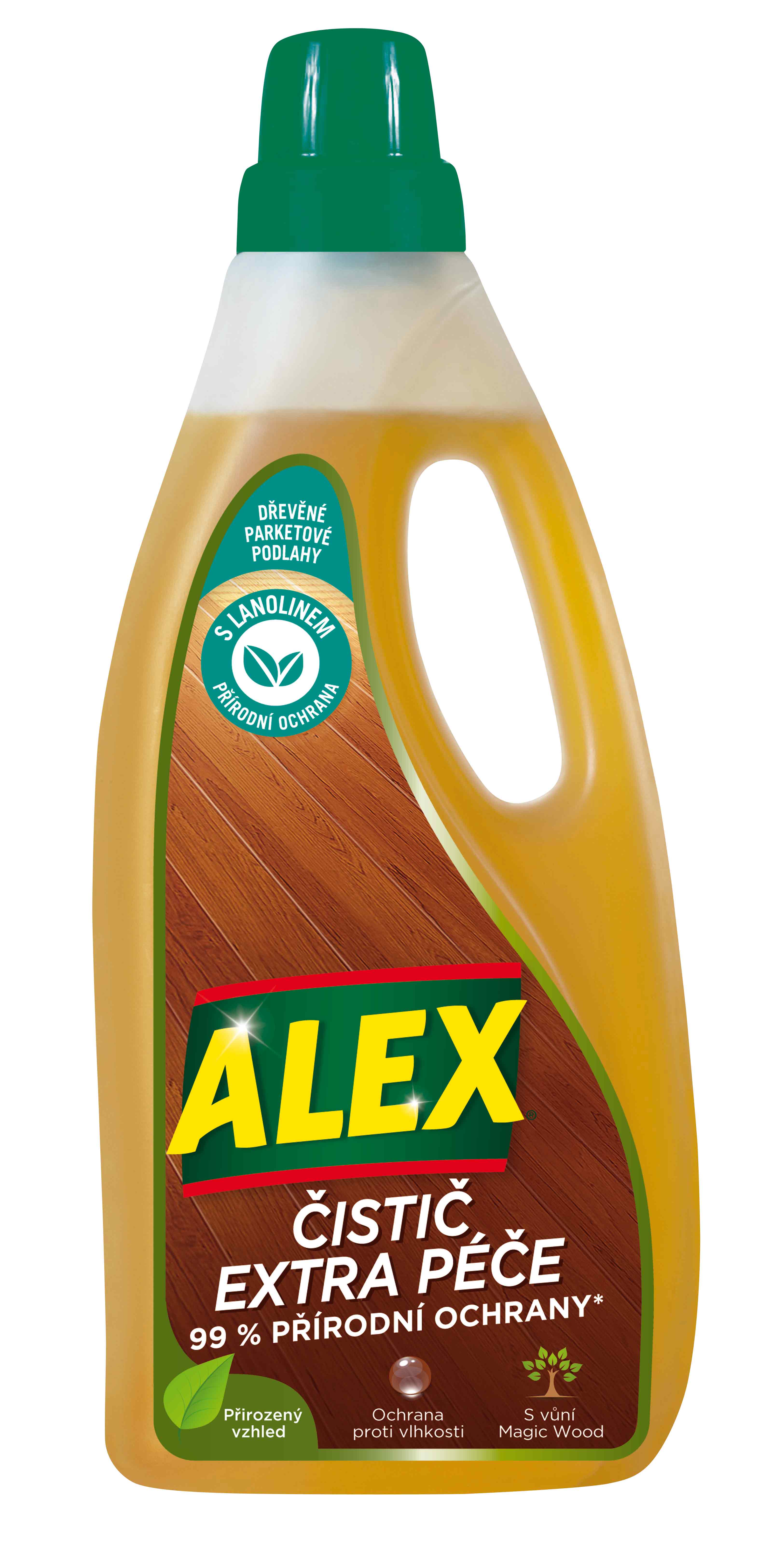 Alex čistič extra péče na dřevo, 750ml Alex - čistič extra péče na dřevo - zvětšit obrázek
