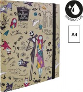 Box na sešity s gum., A4 béžový, Tim Burton 2