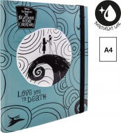 Box na sešity s gum., A4 šedý, Tim Burton 3
