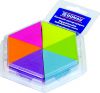 Samolepici bloček trojúhelník, neon.barvy
