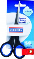 kancelářské nůžky Soft Grip 14 cm, černo-mod. kancelářské nůžky Soft Grip 14 cm - zvětšit obrázek