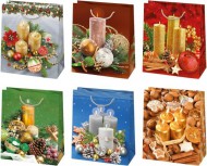 Dárková taška vánoční T4 73, 19x23x10,5cm