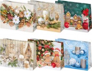 Dárková taška vánoční T6 33, 30x23x10cm - zvětšit obrázek