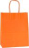 Papírová taška 26x33x12cm oranžová