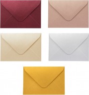 Obálky MINI 110x75mm metalické, mix