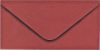 Obálka DL 112x219 mm metal.s ražbou, Červená