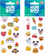 Nálepky Emoji blistr, 6,5x12,5cm