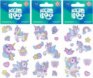 Nálepky Unicorn blistr, 6,5x12,5cm