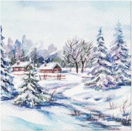 Ubrousky vánoční 20ks 33x33cm, 3-vrstvé - zvětšit obrázek