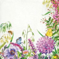 Ubrousky celoroční Wildflowers frame, 33 x 33 cm - zvětšit obrázek