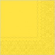 Ubrousky 3-vrstvé Žluté 25x25cm