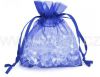 Organzový sáček 7,5x10cm Tm.modrý