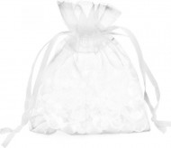 Organzový sáček 15x23cm bílý