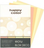 Barevný papír A4 170g 5 odstínů okrové