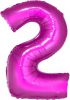 Nafukovací ČÍSLICE 2 růžová 35cm